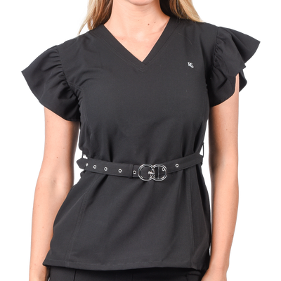 Ishana™ Ruffle Sleeve Scrub Top