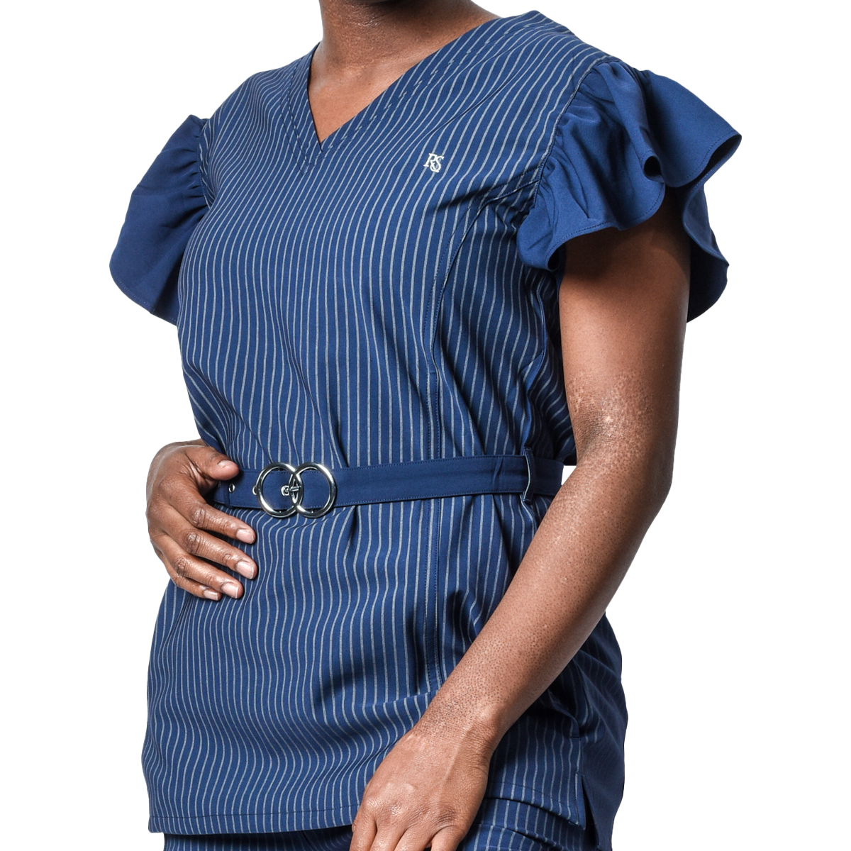 Ishana™ Ruffle Sleeve Scrub Top